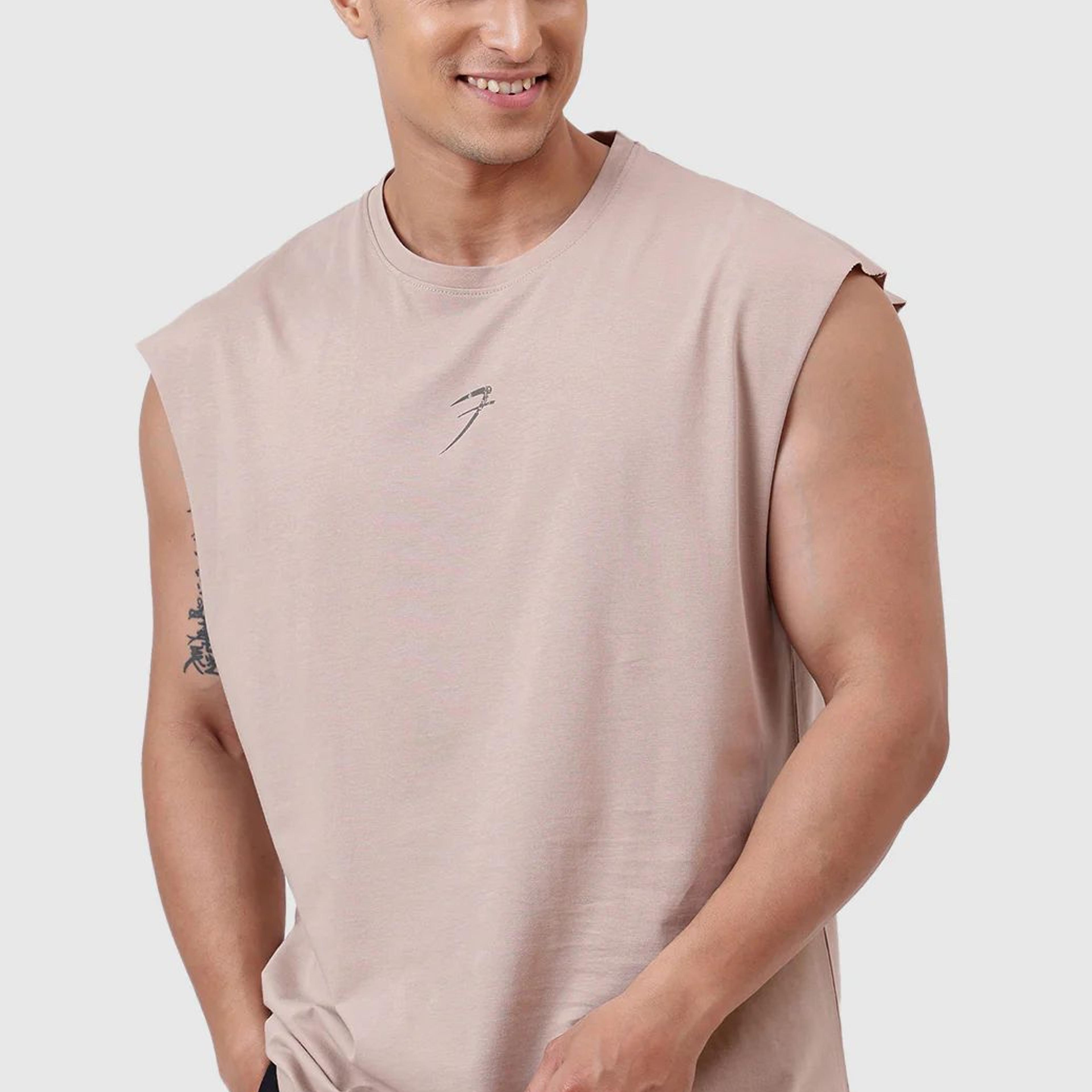 Brisk Capsleeves T-shirt Beige