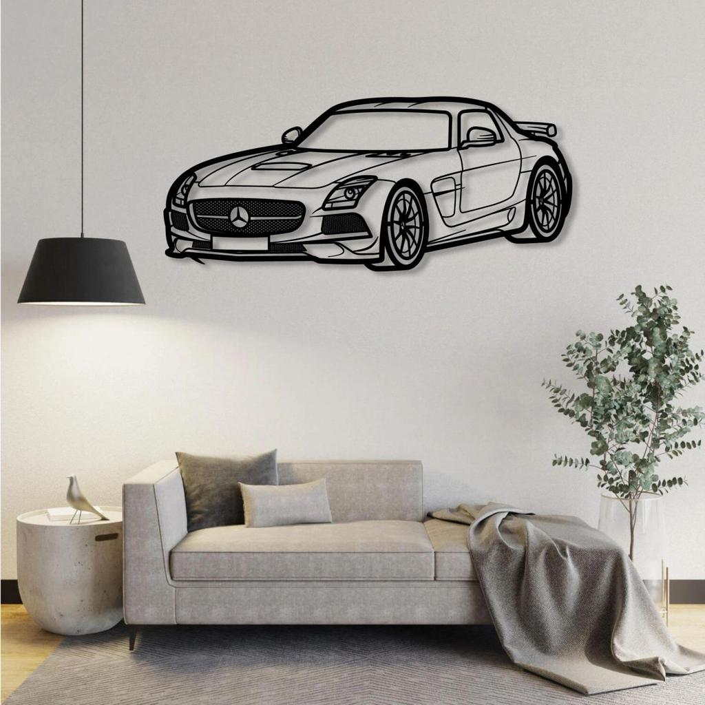 MERCEDES BENZ SLS AMG 2014 PERSPECTIVE METAL WALL ART — photo 2