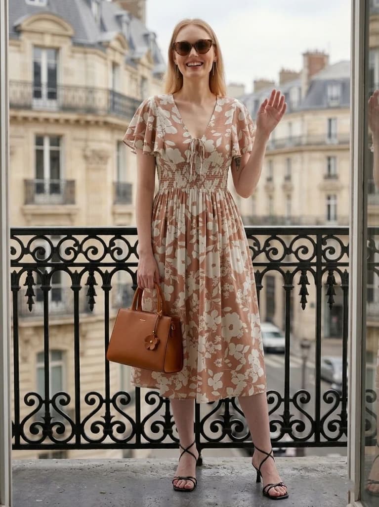 Cory Edge Garden muse dress- Floral printed