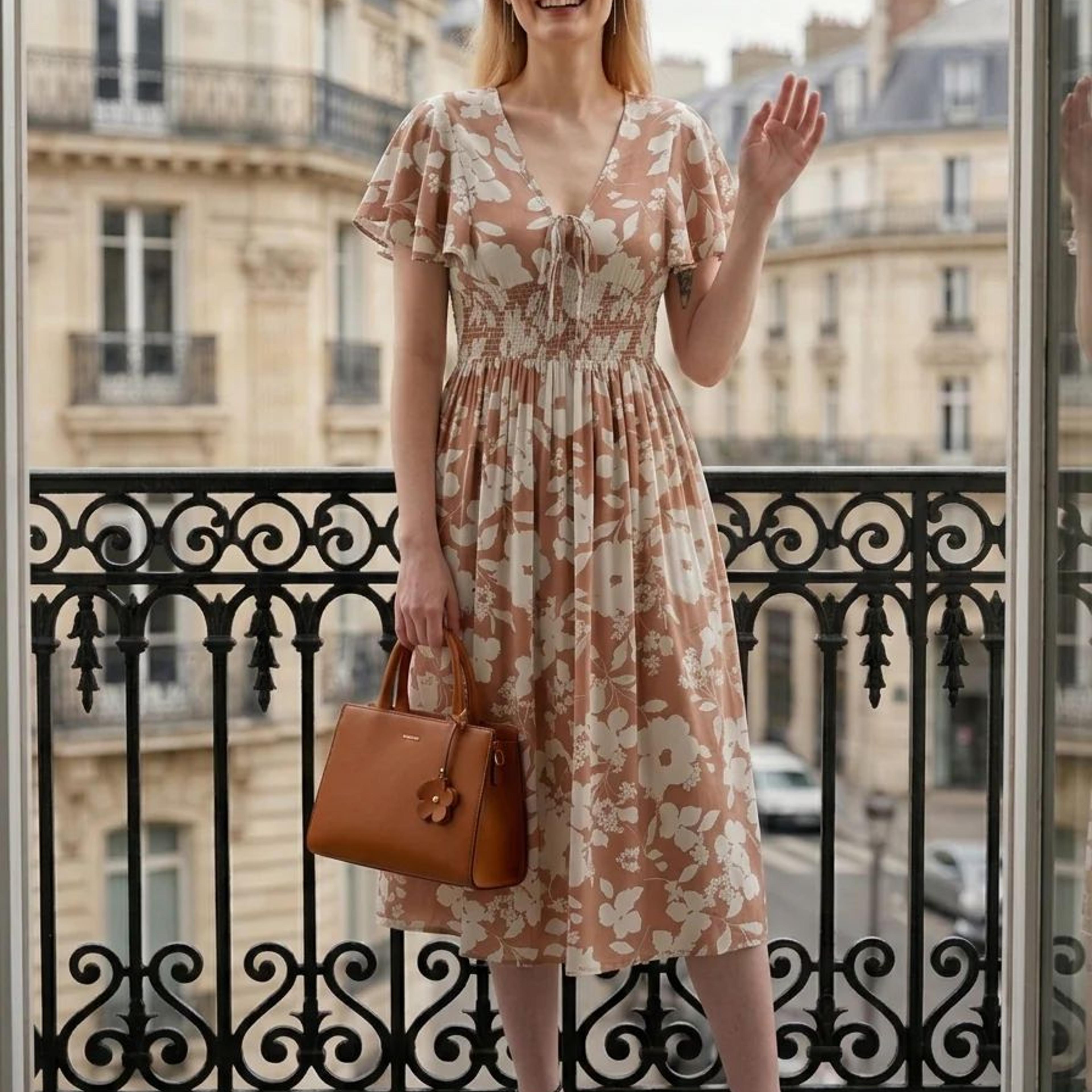 Cory Edge Garden muse dress- Floral printed
