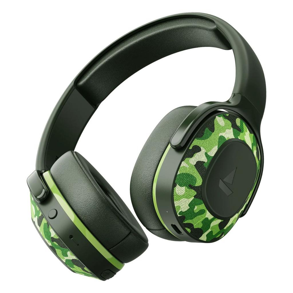 boAt Rockerz 413 | Wireless Headphones with 40mm Drivers, BEAST™ Mode, ENx™ Tech & 60H Playback — Army Green