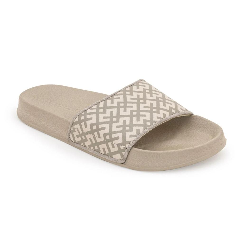 Sliders Flip-Flop for Women in Beige | Casual Pool Sliders. — 3 / Beige