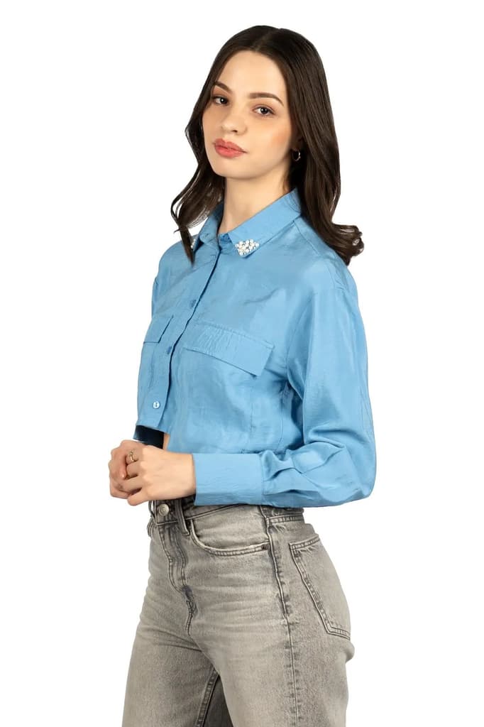 Skyline Boxy Crop Shirt — photo 3