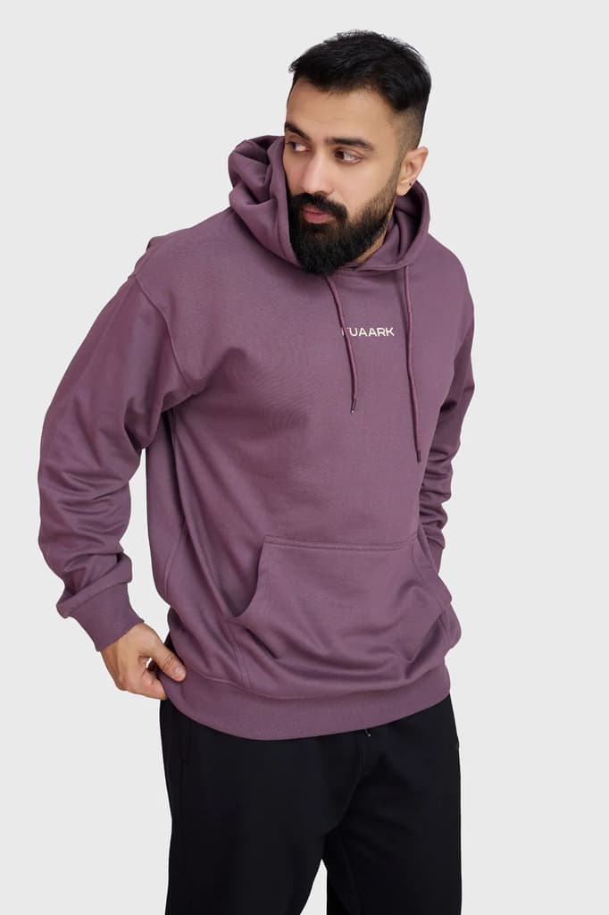 Signature Oversized Hoodie Mauve — S