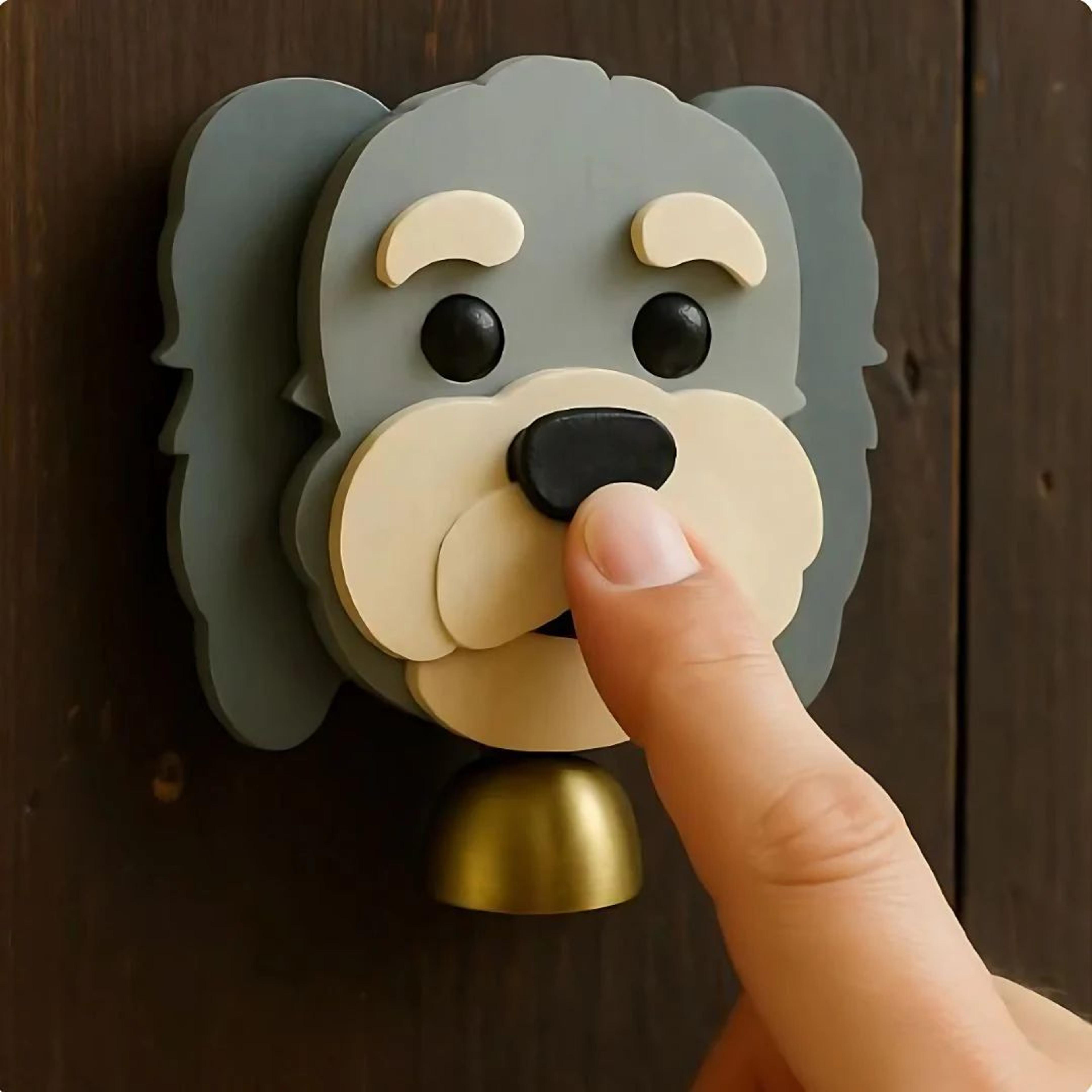 Dog Shape Door Bell Chime – Press Ringer for Home Décor