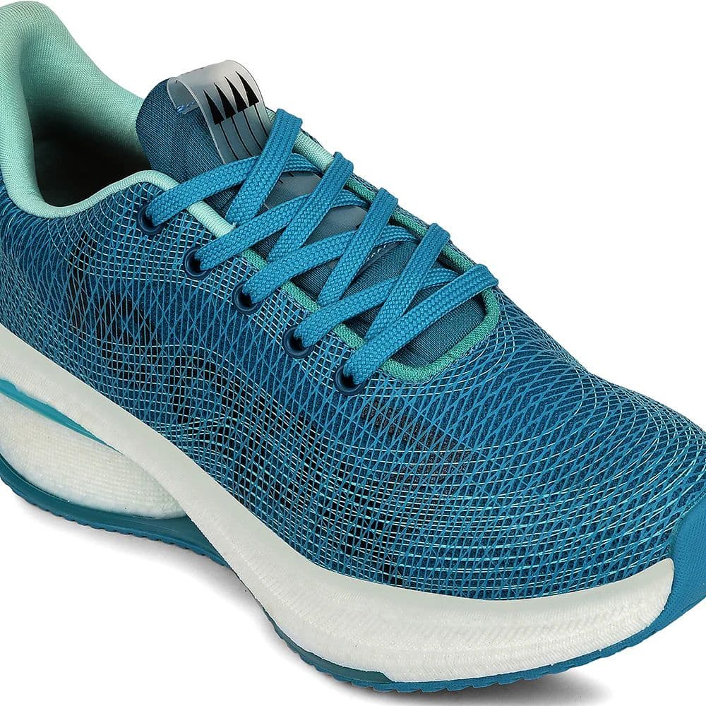 Leap7x Teal Blue Sports Lacing Running Shoes For Women ARMENIA-3 By Liberty — photo 4