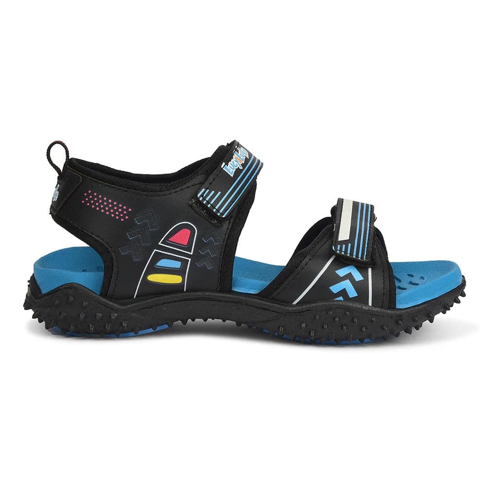 Lucy & Luke Black Casual Sandal For Kids ASPIRE-50 By Liberty — photo 2