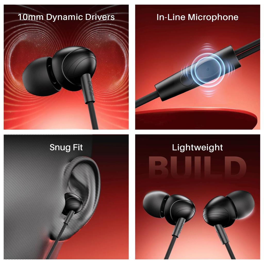 boAt Bassheads 210 | Wired Earphones with 10mm Drivers, Mic & Comfort Fit — photo 6