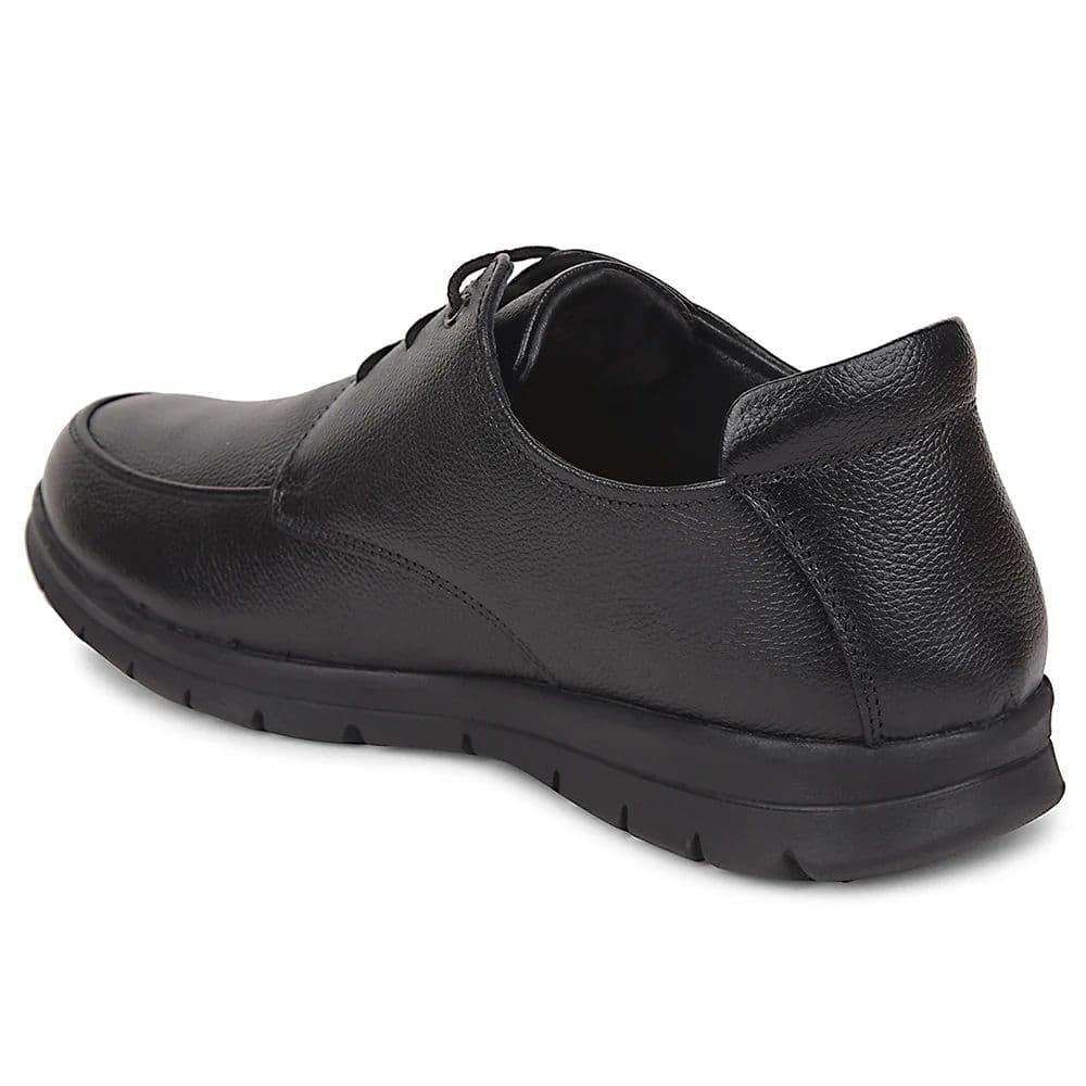 Healers Black Formal Lacing Derby Shoes For Men J757-15 By Liberty — photo 4