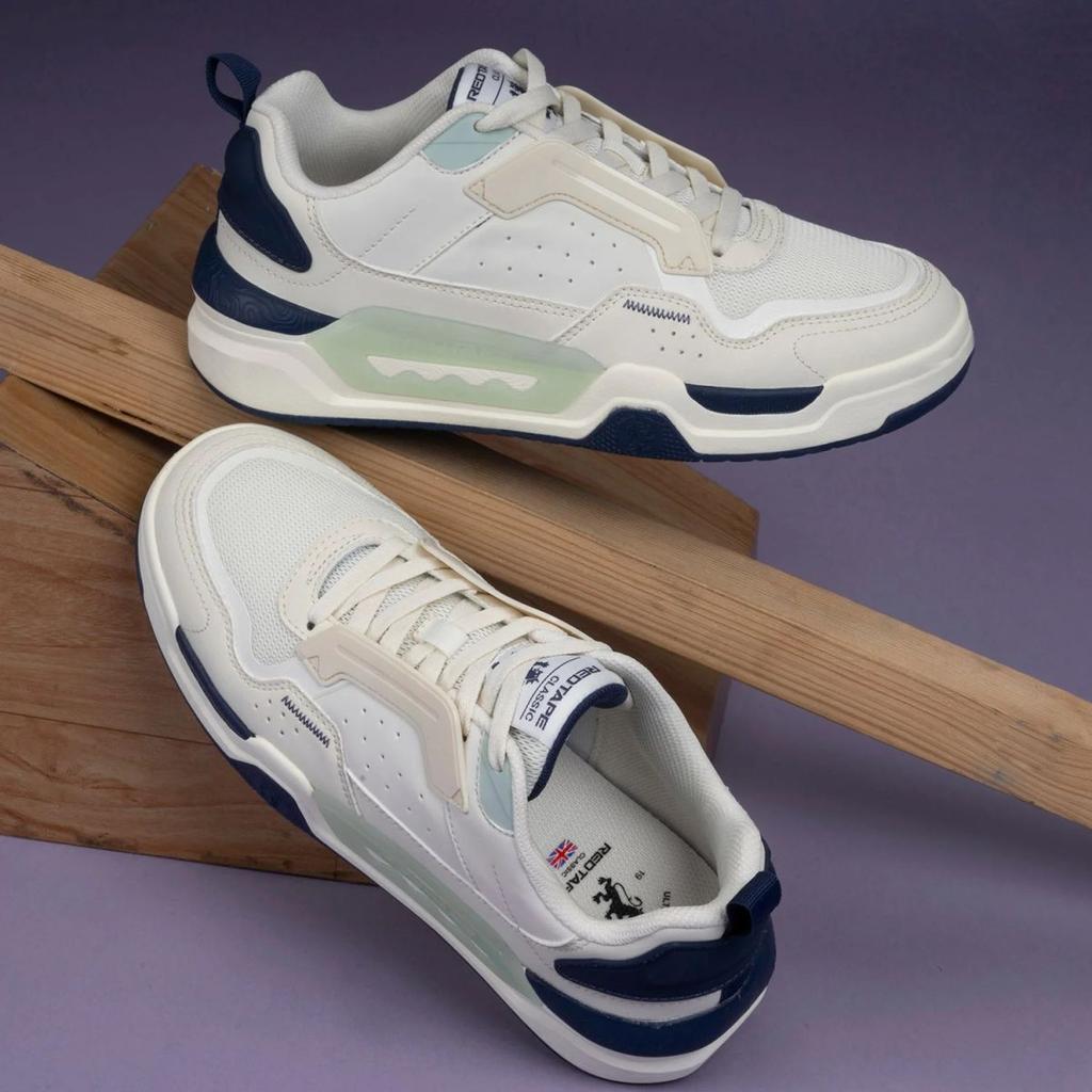 Sneakers for Men in Beige and Blue | Lifestyle Shoes — photo 6