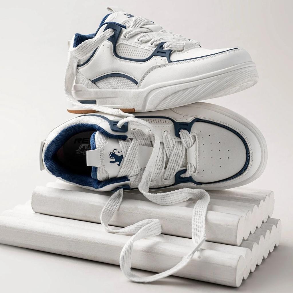 Sneakers for Women in White and Navy | Lifestyle Shoes — photo 6