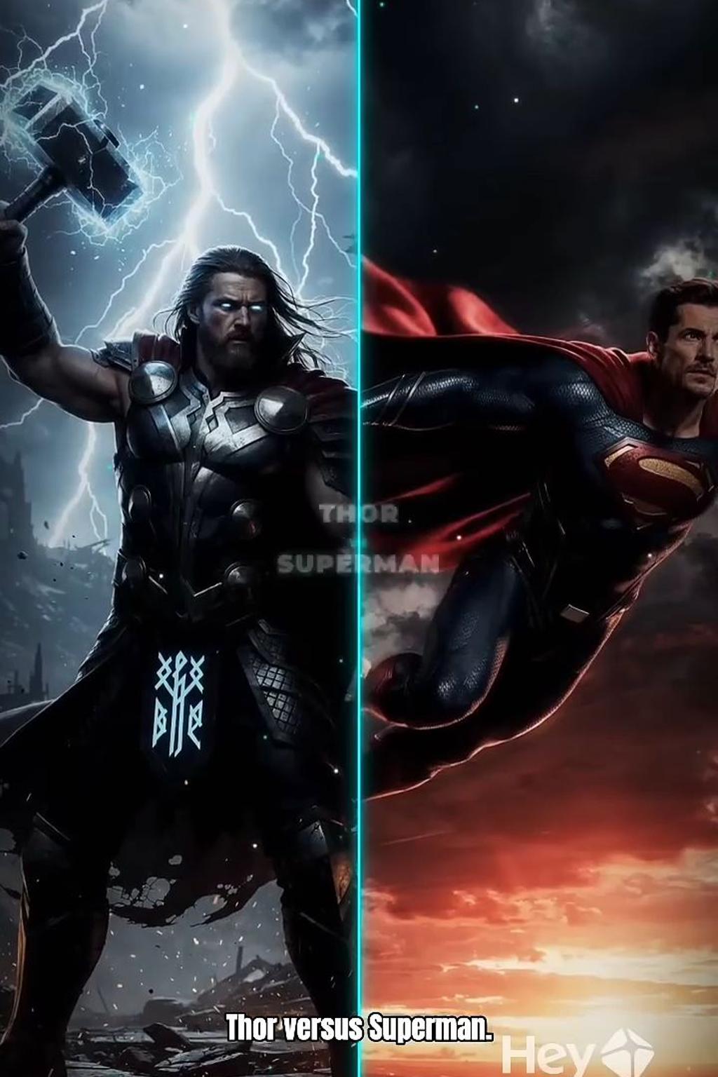 THOR VS SUPERMAN ENDING THIS DEBATE UNDER A MINUTE