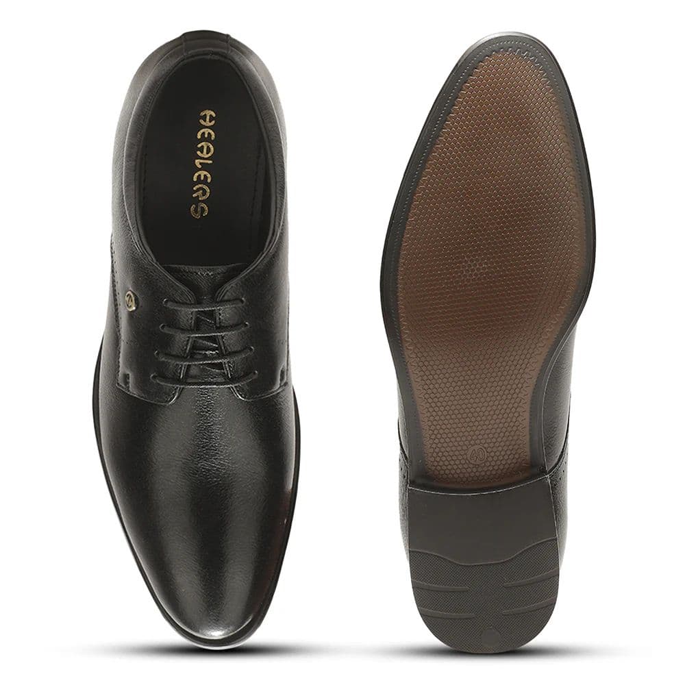 Healers SCL-16 Black Formal Lacing Debry Shoes for Men By Liberty — photo 5