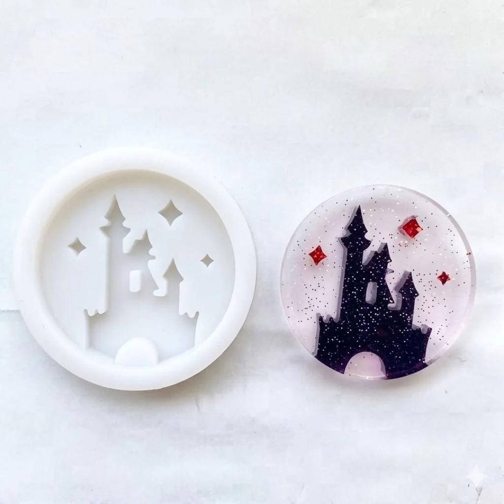 Wizard Castle & HP Letter Silicone Mold – Set of 2 Resin Art Craft Mold — photo 2