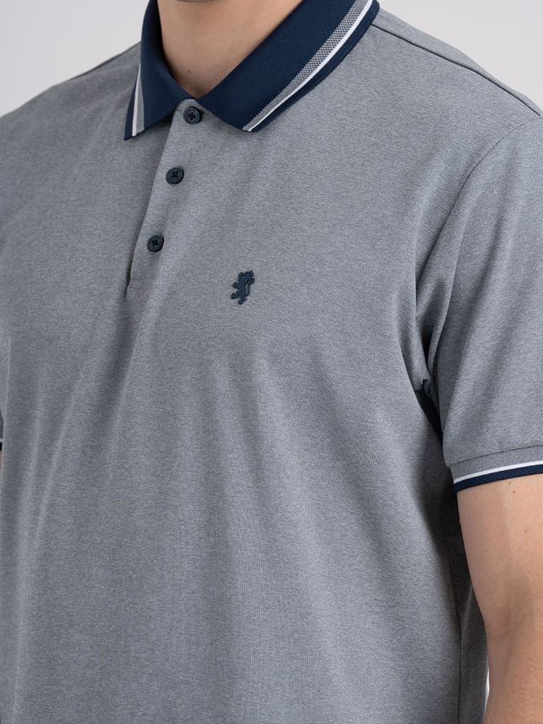 Jacquard Collar Polo T-shirt for Men | Premium Comfort | Sharp Look — photo 4