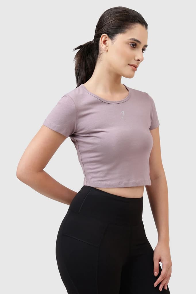 Peak Crop Top Mauve — photo 5