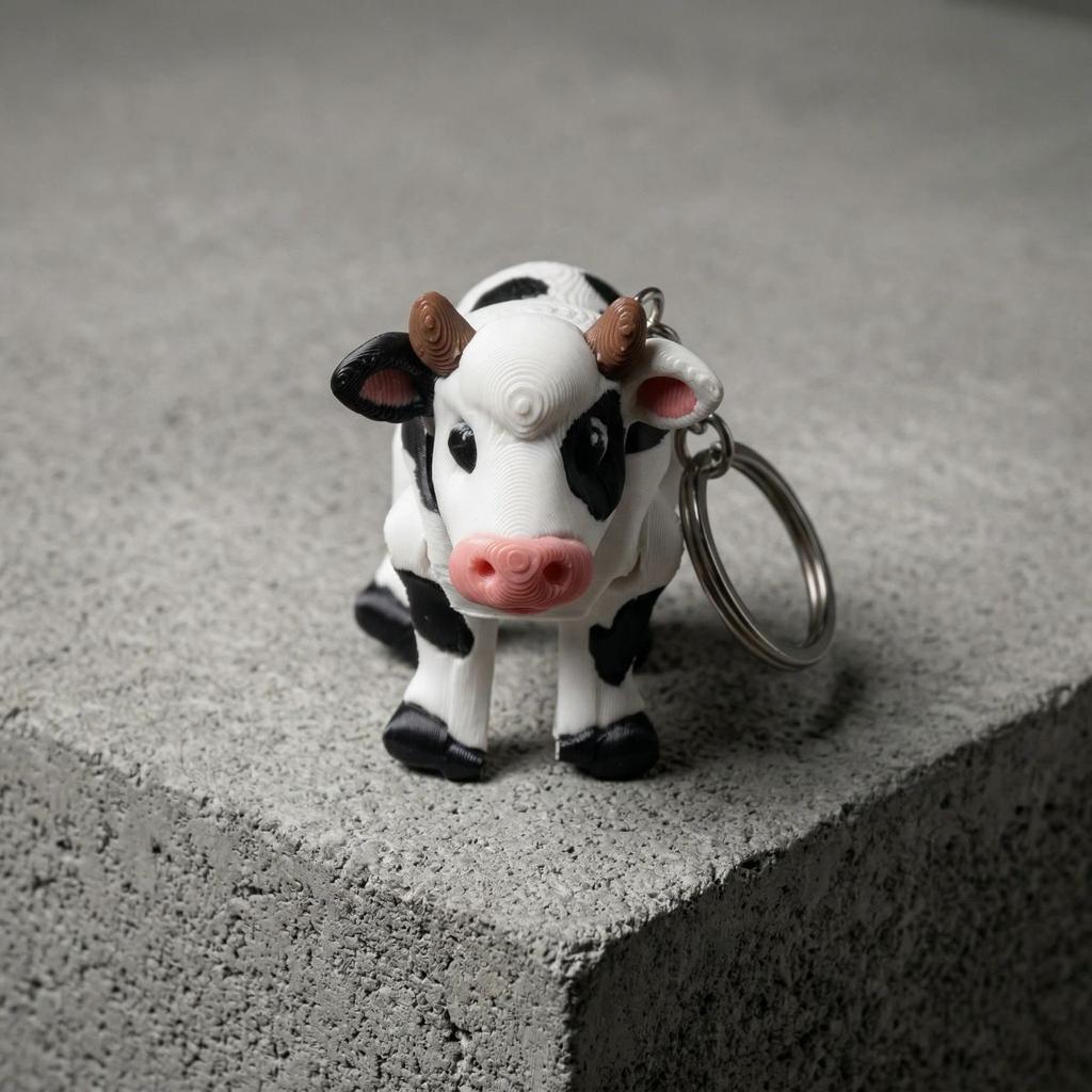 Cow Keychain