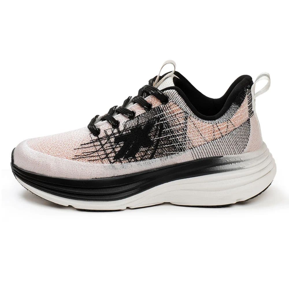 Leap7x Peach Sports Lacing Running Shoes For Women WAVESTAR-4 By Liberty — photo 3