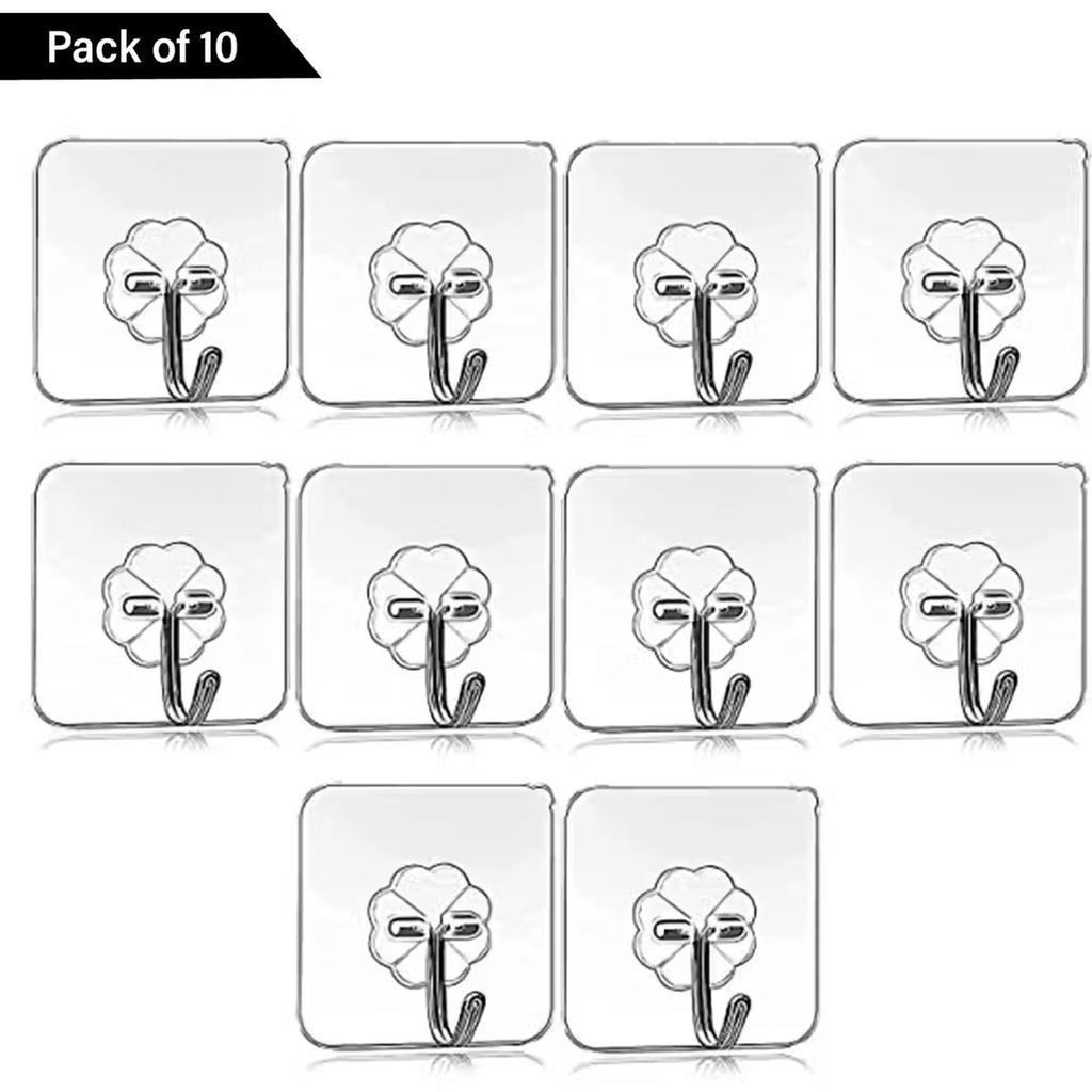 Daluci Strong Adhesive Hook For Home-Office and Kitchen Use | Pack Of 10 — photo 3