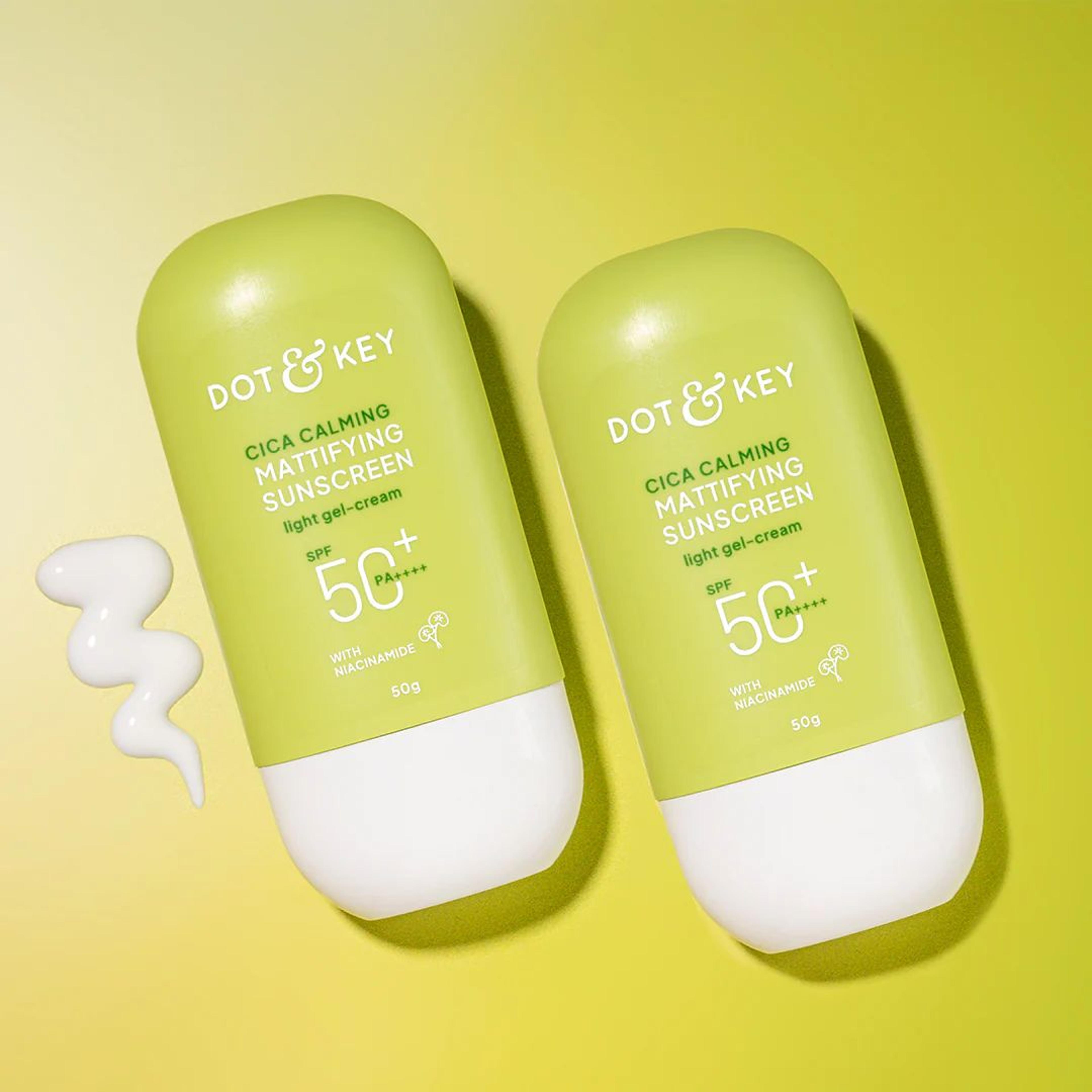 SPF 50+ Cica & Niacinamide Sunscreen 50g - Pack of 2