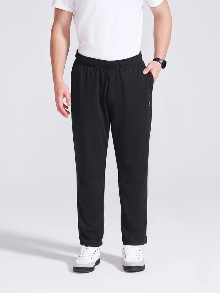 Men's Black Regular Fit Track Pants — photo 2