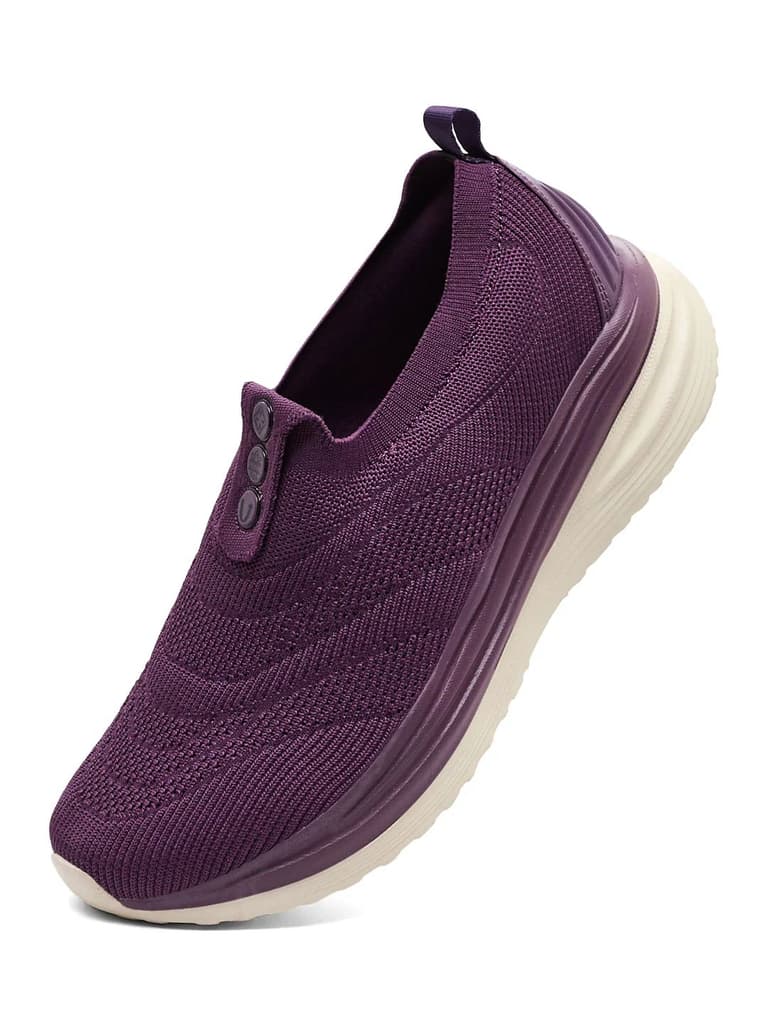 GLIMO Purple Women's Walking Shoes — photo 3