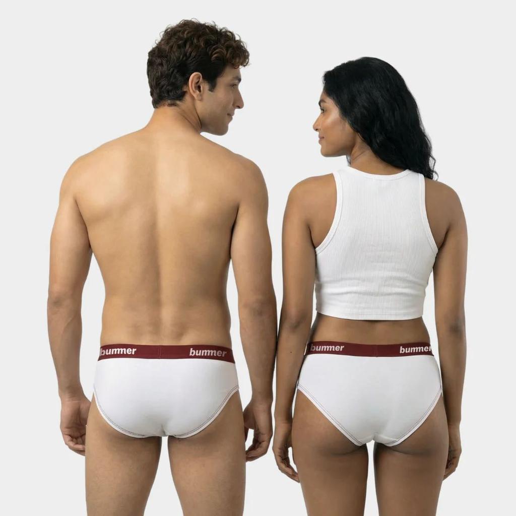 Brief & Hipster Matching Set - Blanc — photo 6