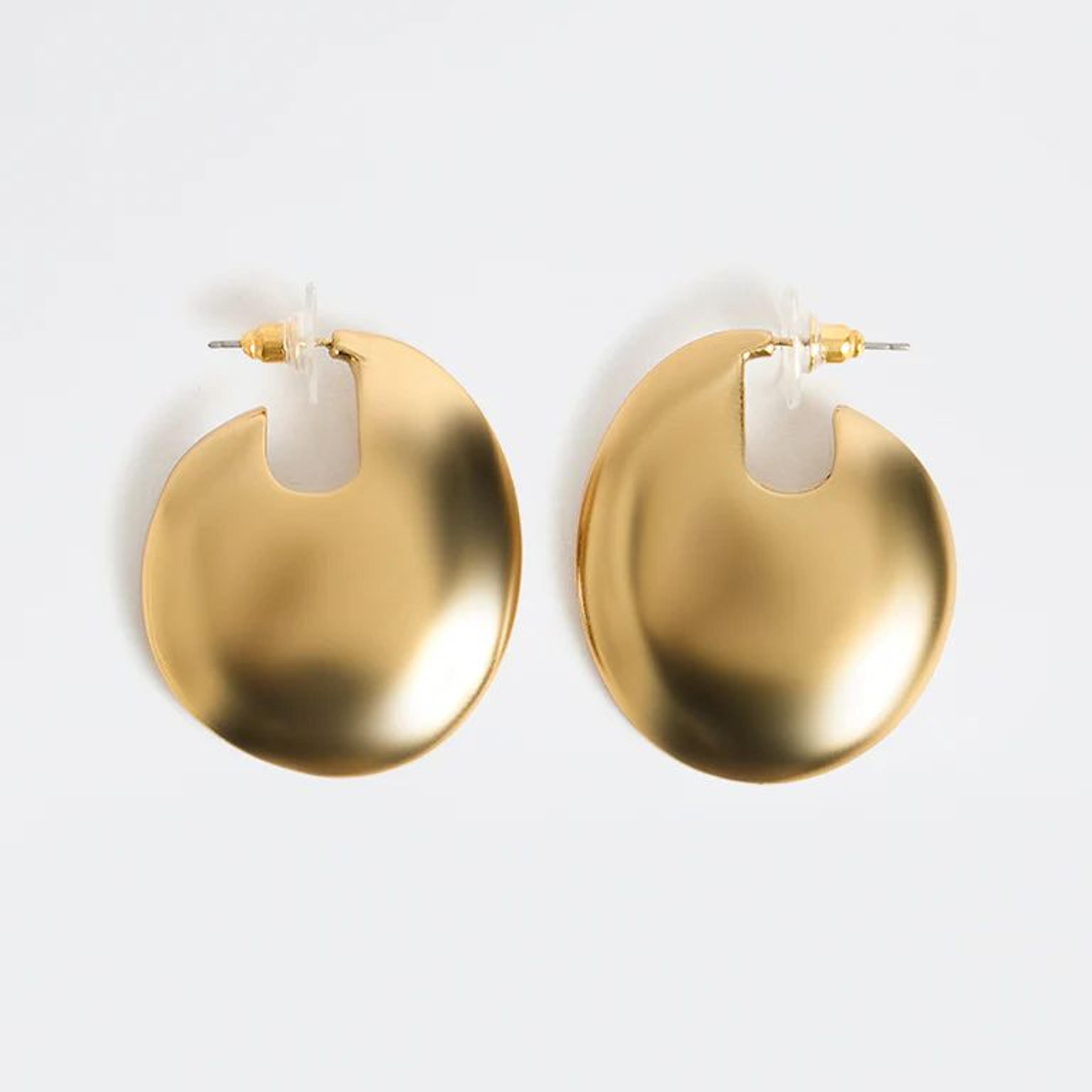 Westside Accessories Gold Puff Earrings