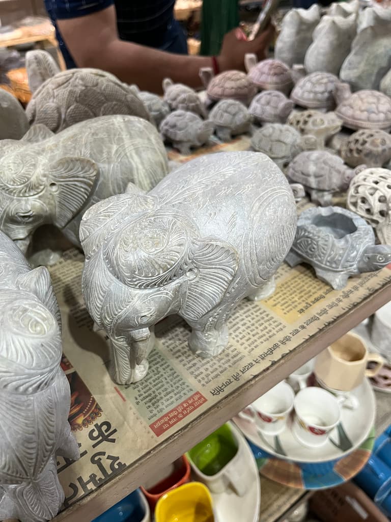 Elephant Statue | Sculpture | Stone | Gray