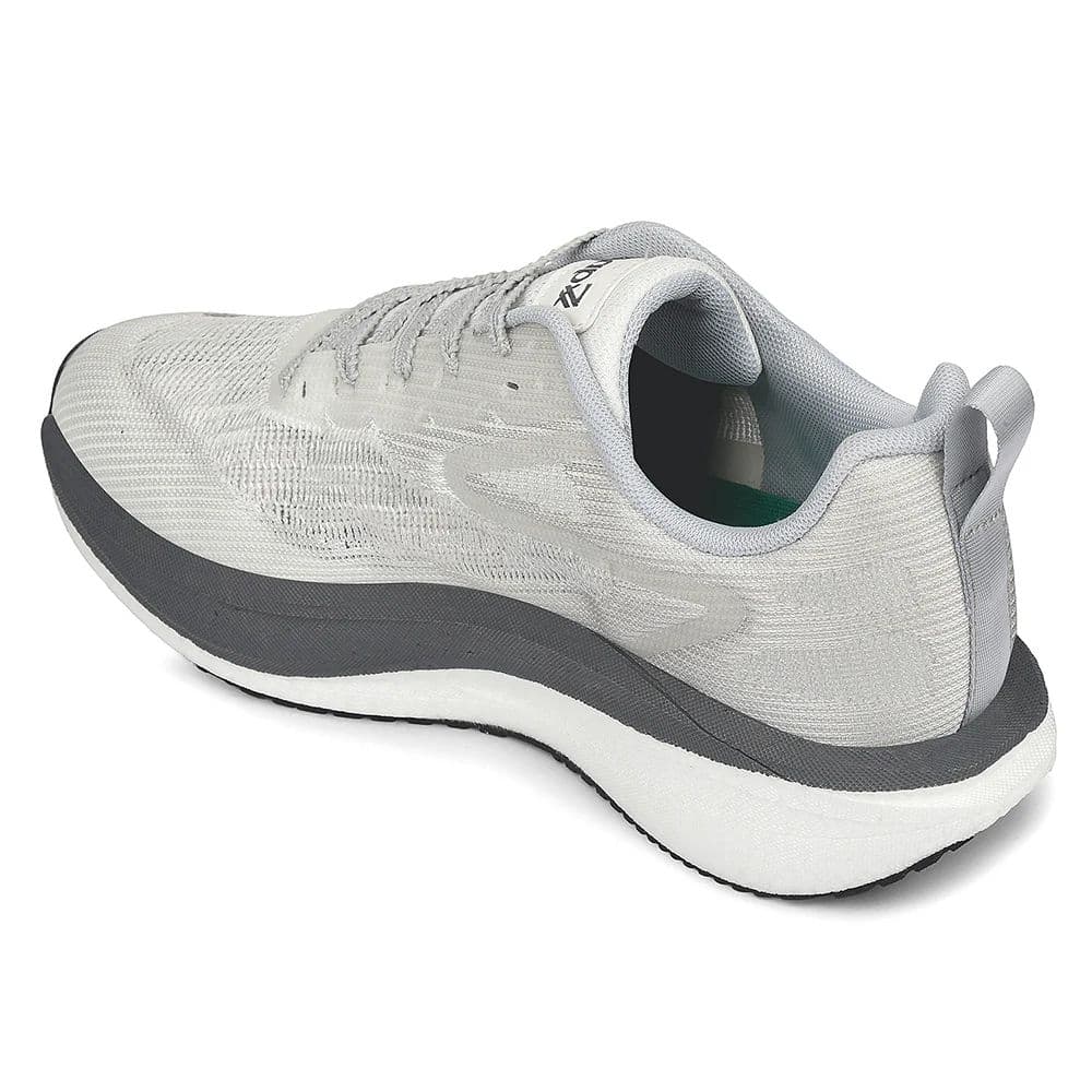 Leap7x White Sports Lacing Running Shoes For Men XLM-02 By Liberty — photo 5