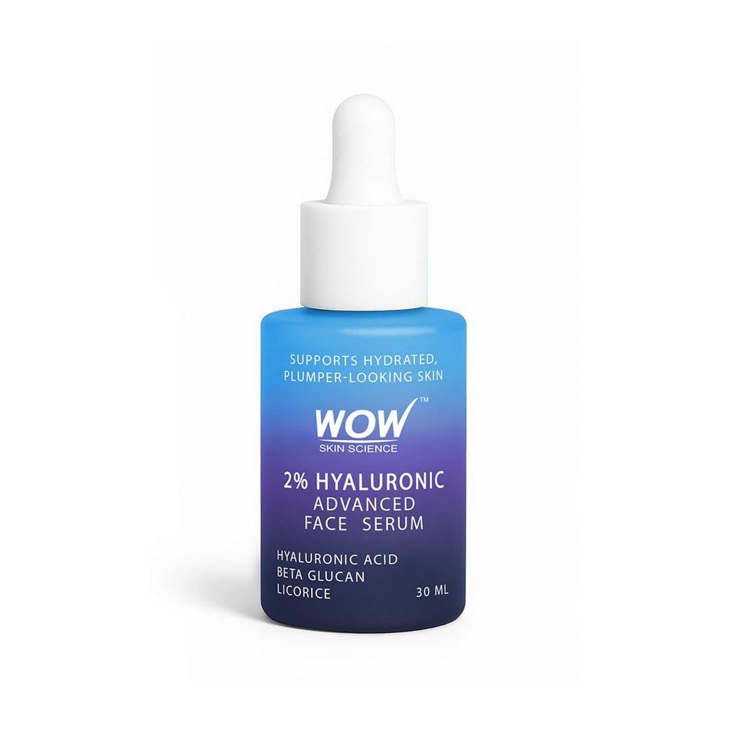 WOW 2% Hyaluronic Acid Face Serum Deep Hydration for Plump Skin