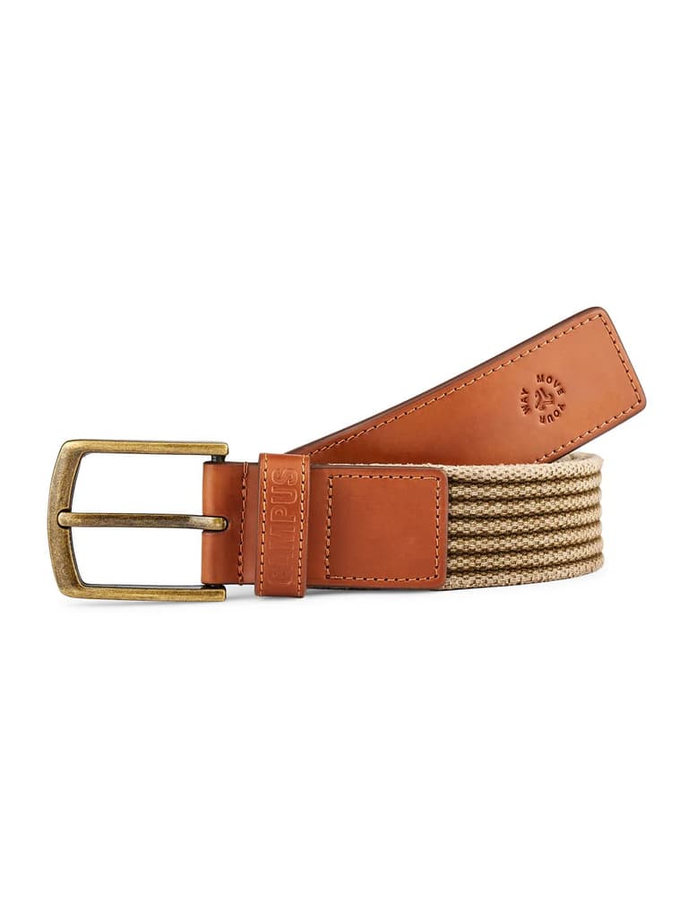 Web Braided Tan Unisex Belt — photo 5