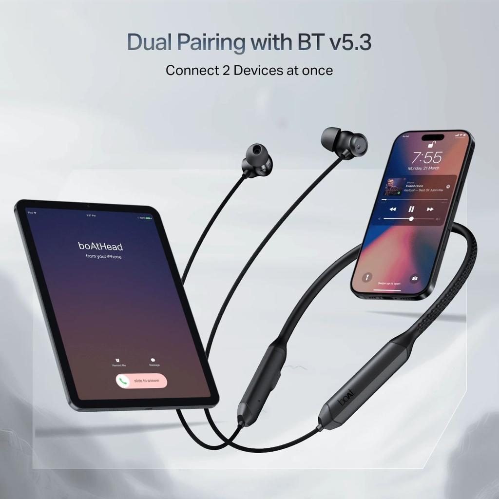 boAt Rockerz Prime 255Z | Wireless Neckband with 50 Hours Playback, Spatial Audio, AI ENx™ Tech, Dual EQs & BEAST™ Mode — photo 7