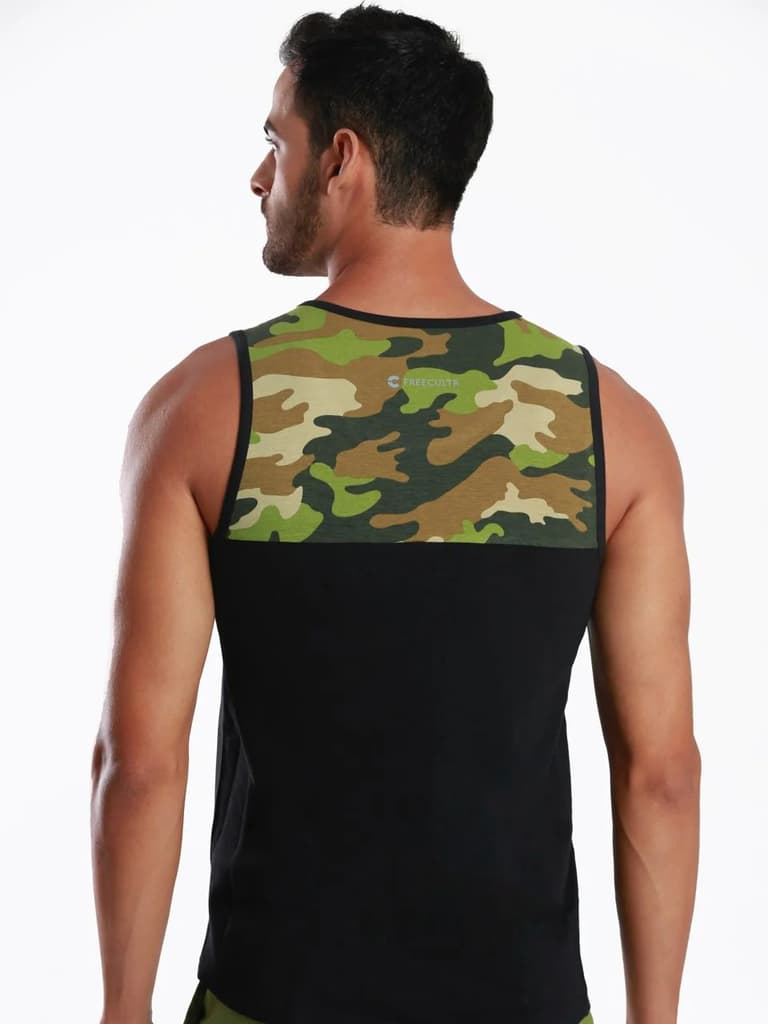 Active Fit Camo Printed Bamboo Vest (Pack of 3) — photo 8