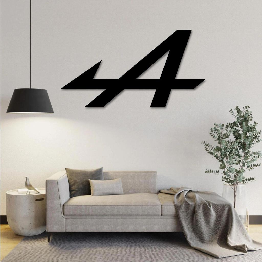 APLINE F1 TEAM LOGO METAL WALL ART — photo 2