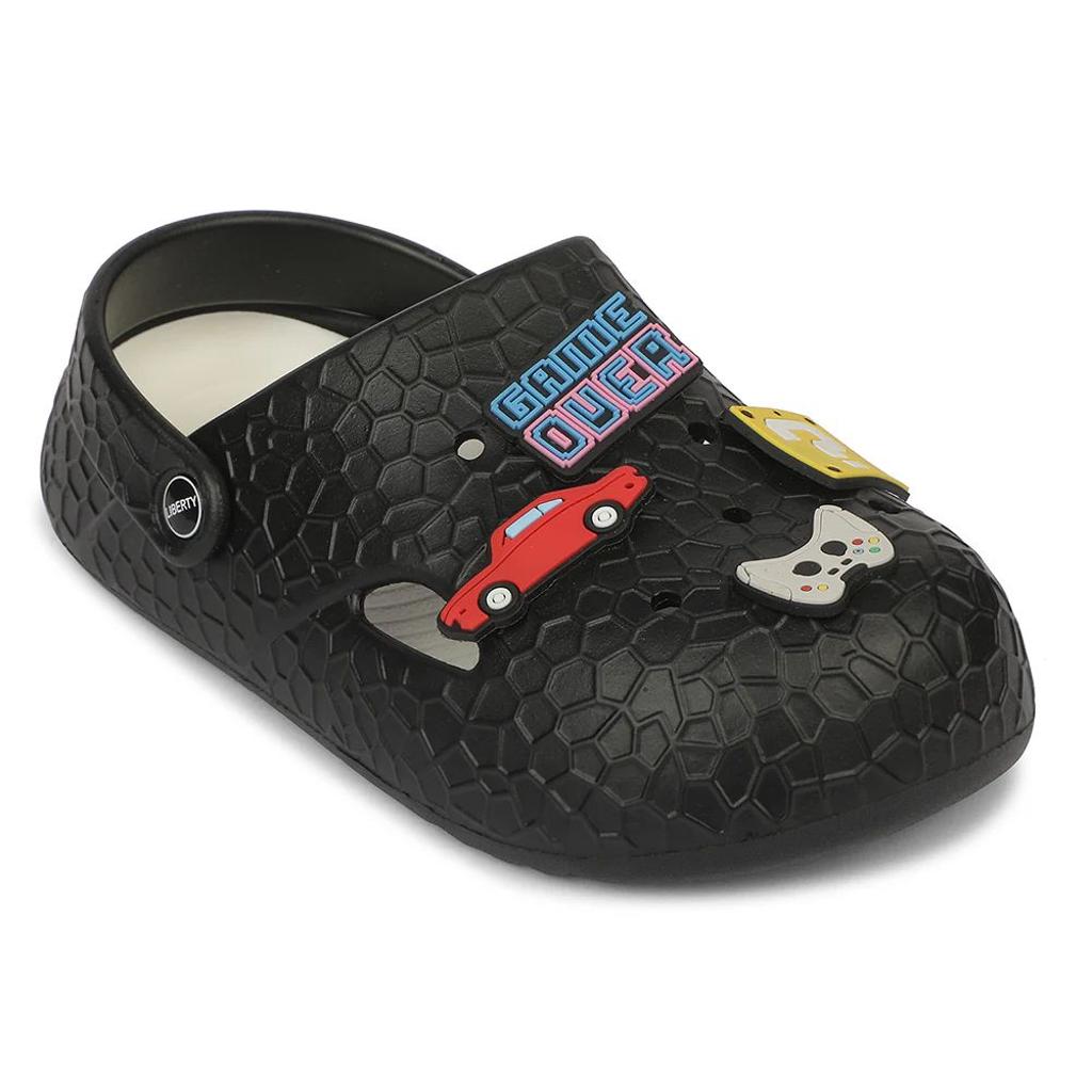 A-HA NITPROWALK Women's Black Casual Clogs - Nitro Sole with Slingback Strap & Molded EVA