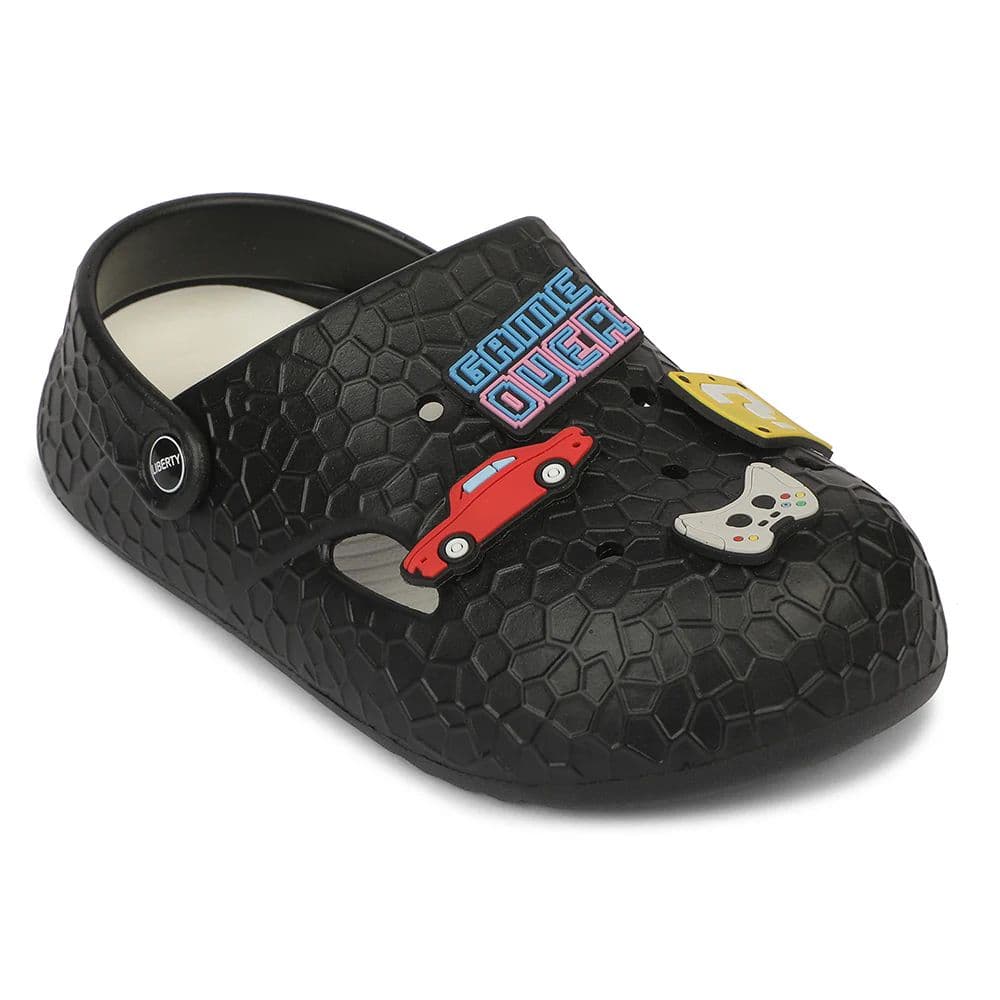 A-HA NITPROWALK Women's Black Casual Clogs - Nitro Sole with Slingback Strap & Molded EVA — 3/36 / Black