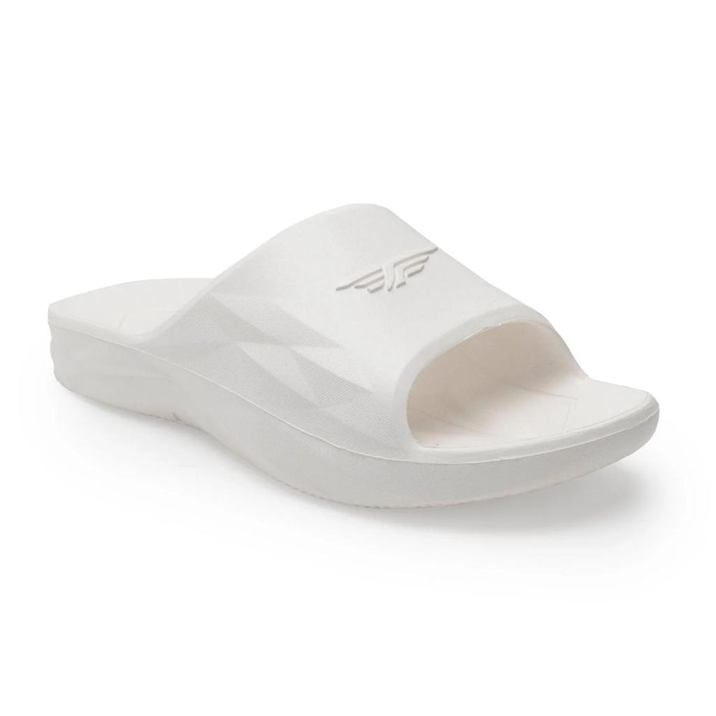 Womens Sliders in White | Casual Pool Sliders — 3 / White