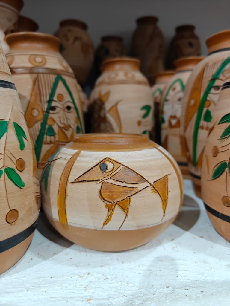 Wooden Bird Figurine | Decorative | Handcrafted | Brown