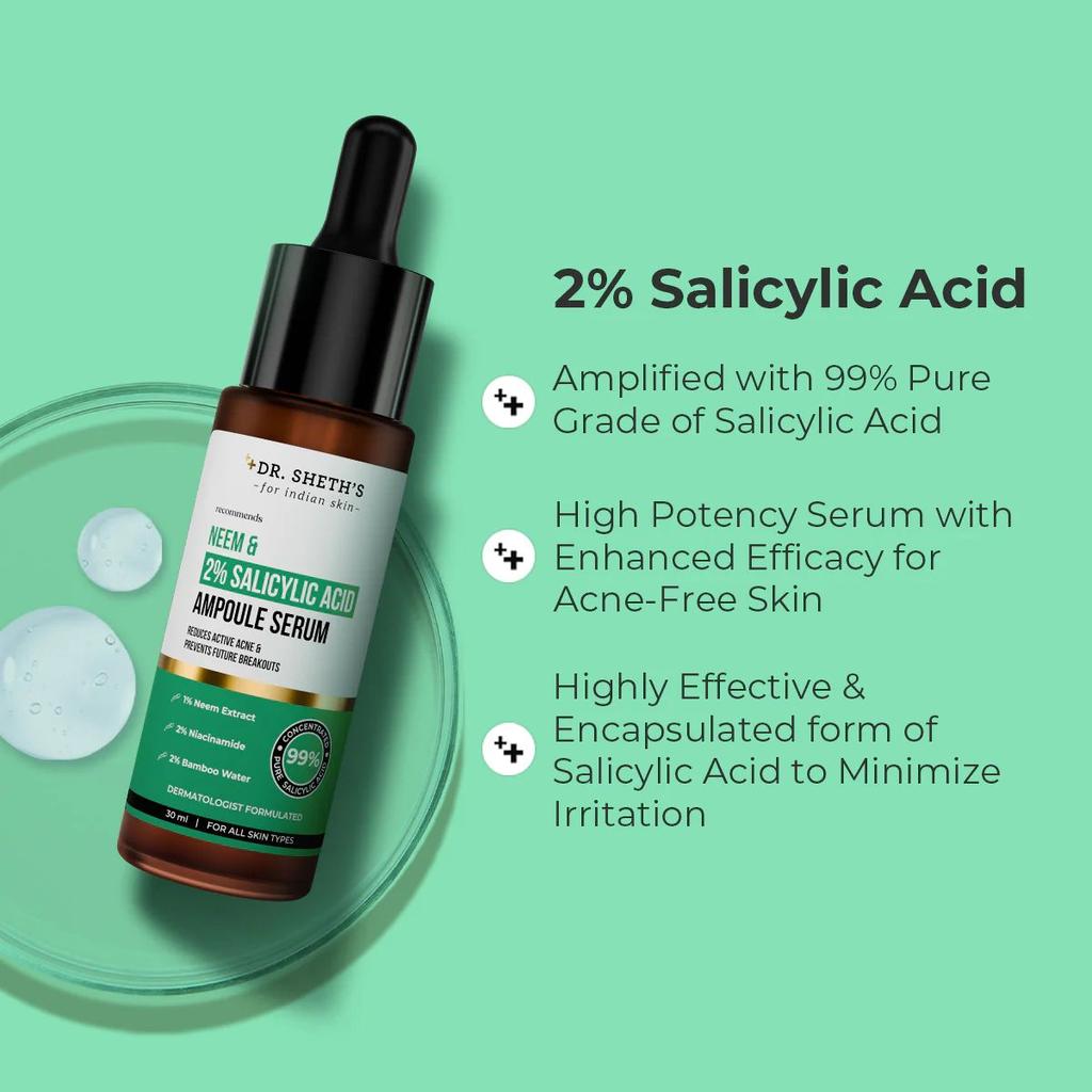Neem & 2% Salicylic Acid Ampoule Serum - 30ml