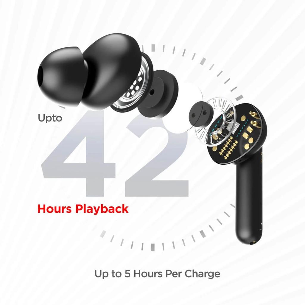 boAt Airdopes 148 | Wireless Earbuds with 8mm Drivers, IWP & ENxTM Technology, ASAP Fast Charge, Upto 42 hours Playback, IPX4 Sweat & Water Resistance — photo 9