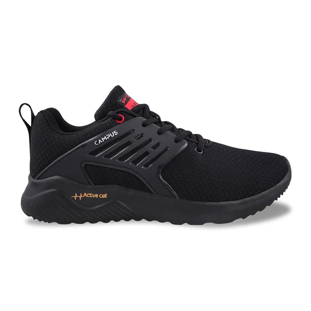 CRYSTA PRO Black Men's Running Shoes