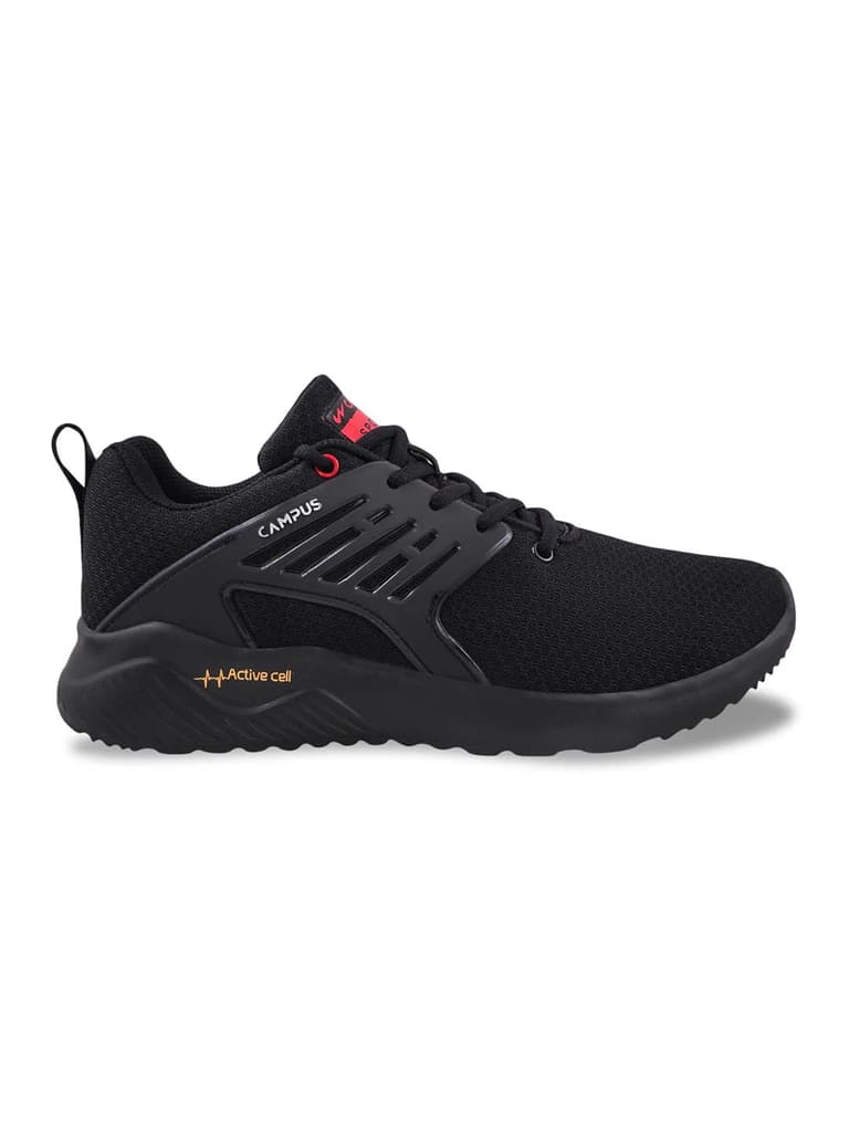 CRYSTA PRO Black Men's Running Shoes — Black / 6