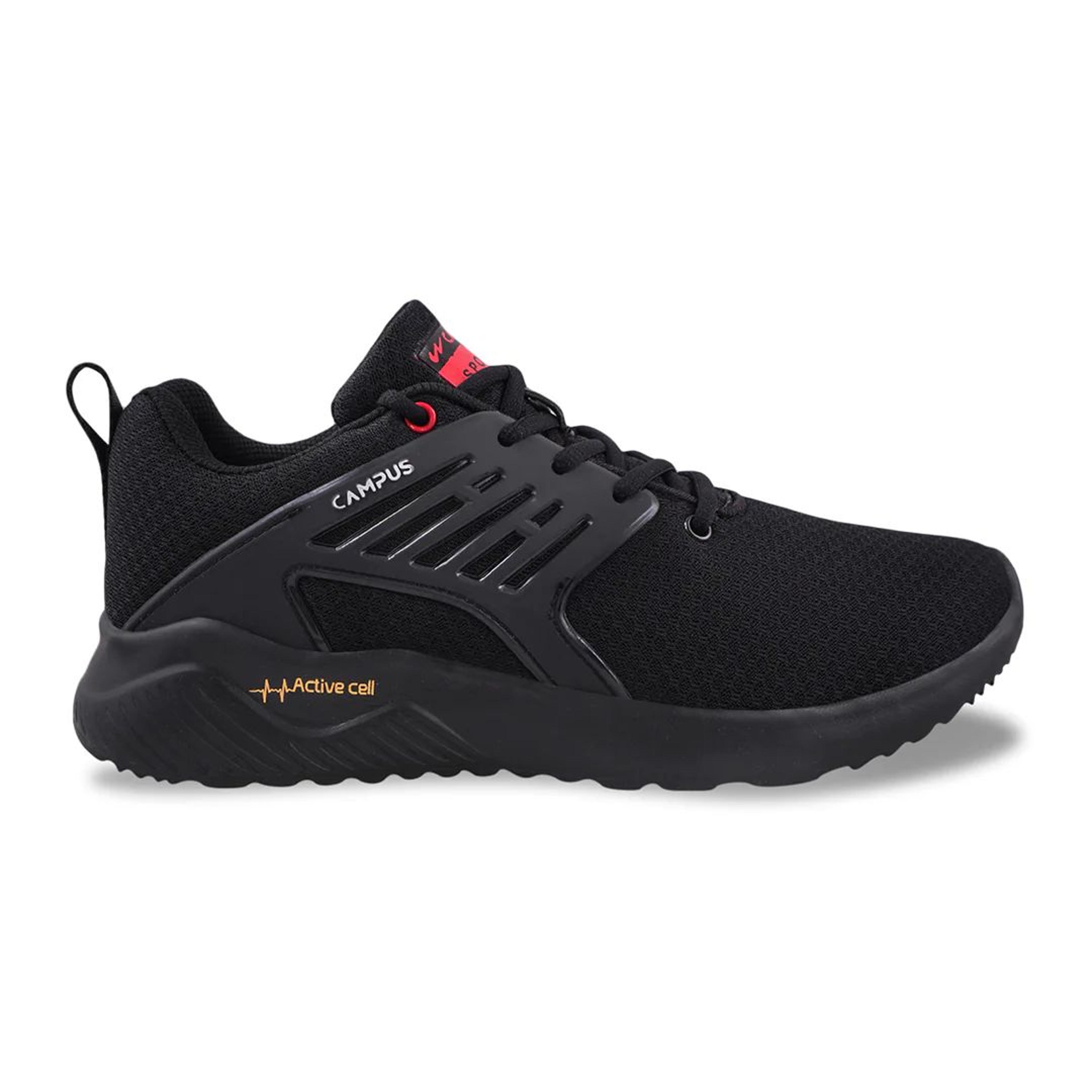 CRYSTA PRO Black Men's Running Shoes