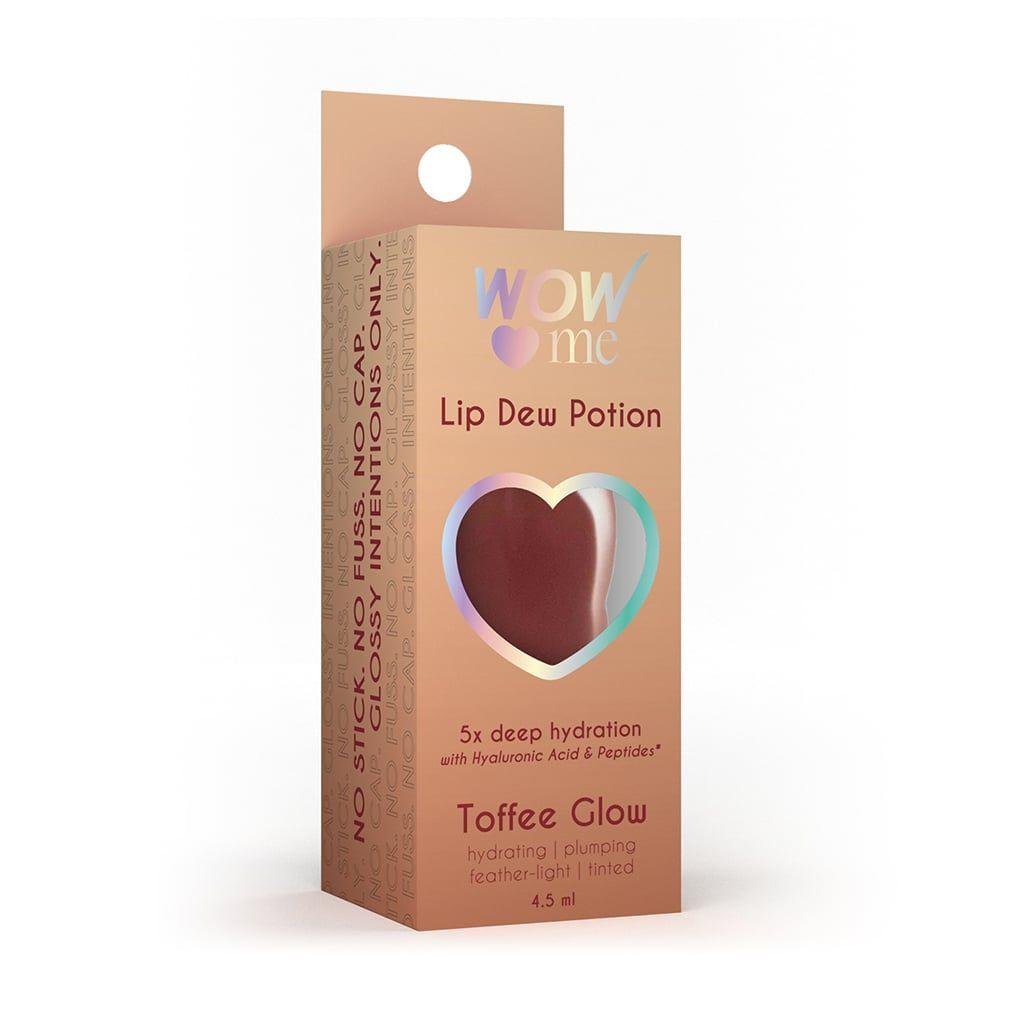 Lip Dew Potion Toffee Glow Lip Gloss Hydrating Gloss with Warm Toffee