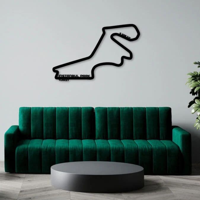 ISTANBUL PARK CIRCUIT METAL WALL ART