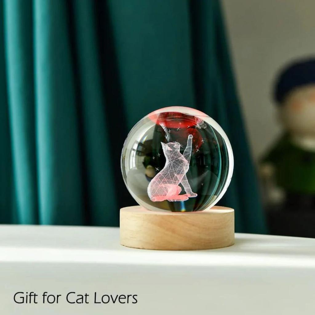 Cute Cat Crystal Lamp | The Purr-fect Present for Pet Parents — photo 4