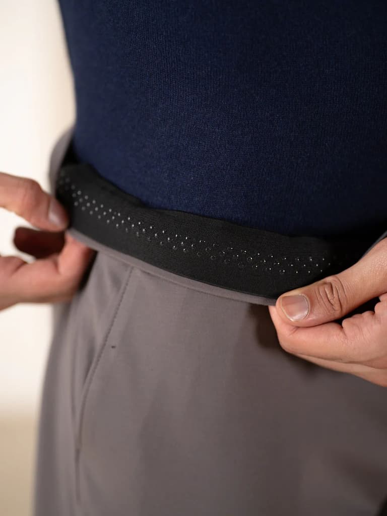 Malai Dark Grey Soft-touch Slim Fit Power Stretch Pants — photo 6
