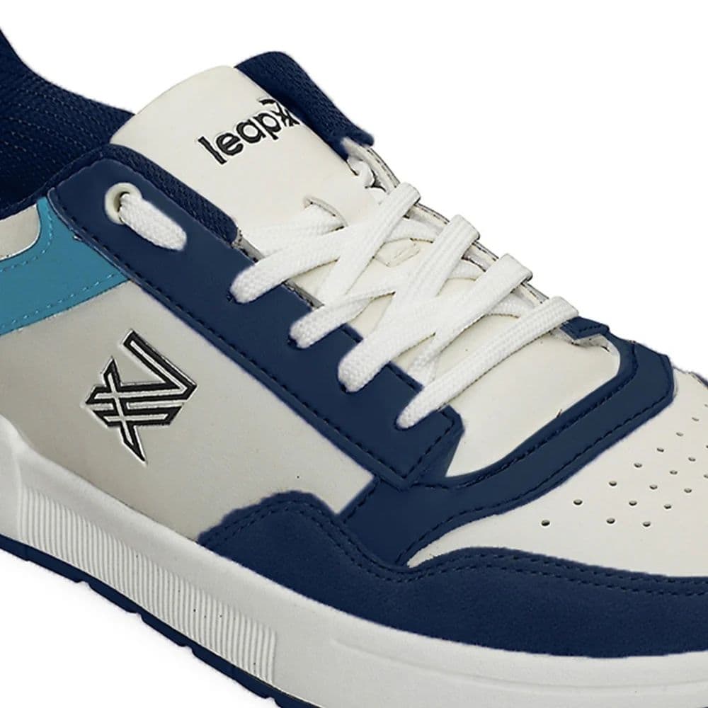 Leap7x Blue Casual Lacing Sneakers For Men AMAZER-10E By Liberty — photo 5