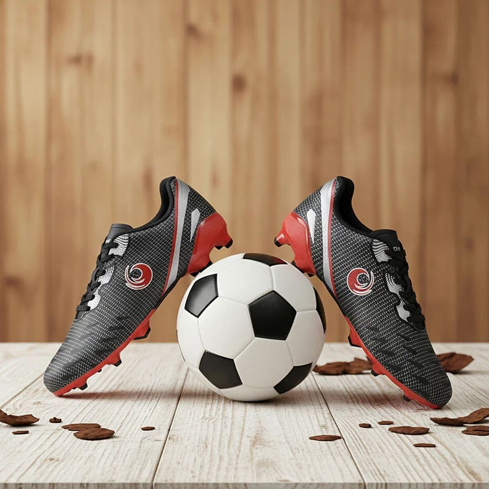 Freedom Black Sports Lacing Football Shoes For Men JOGA By Liberty — photo 4